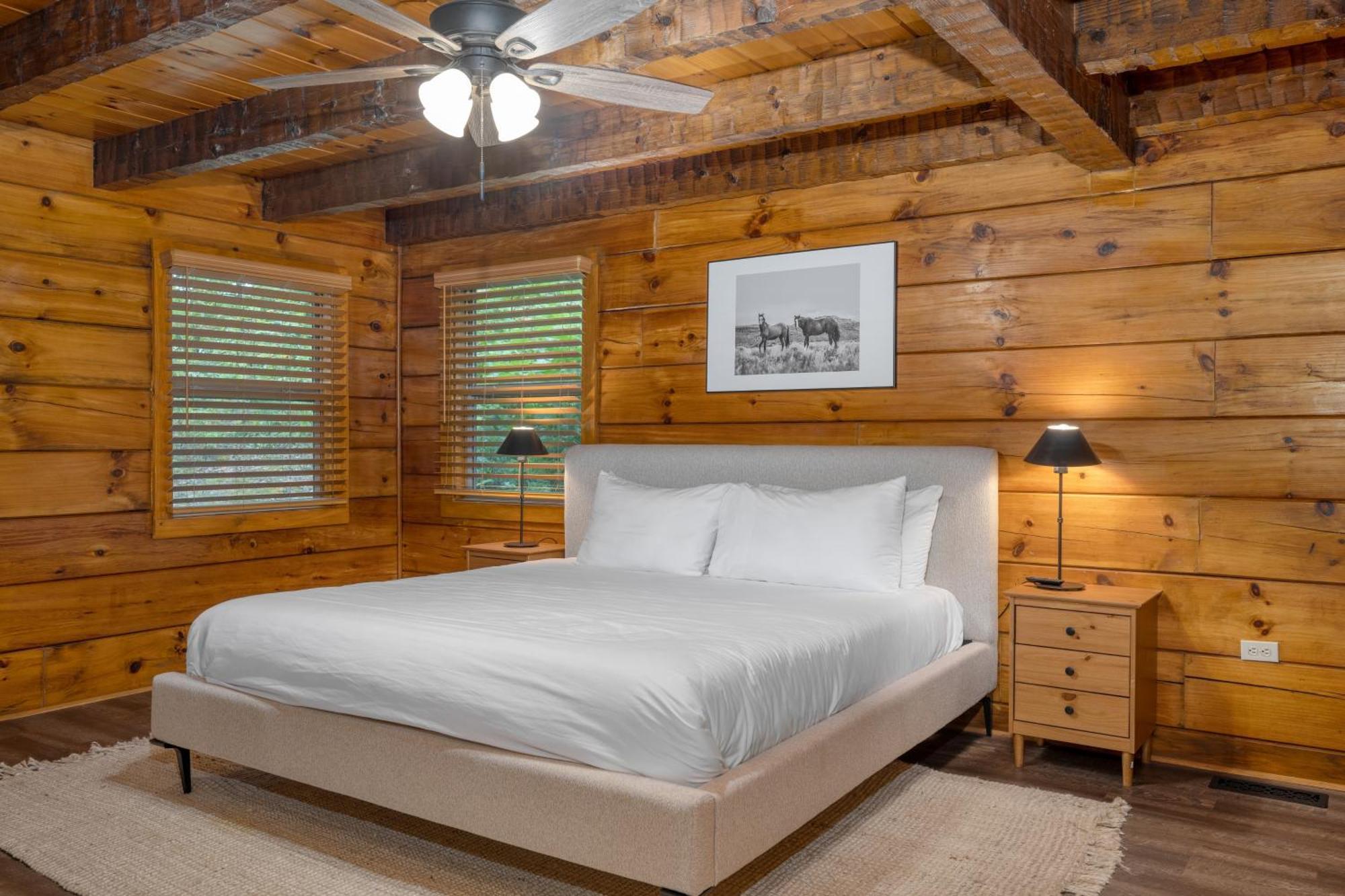 פיג'ן פורג' Dudley I By Avantstay Cosy Cabin W Hot Tub Incredible Views מראה חיצוני תמונה